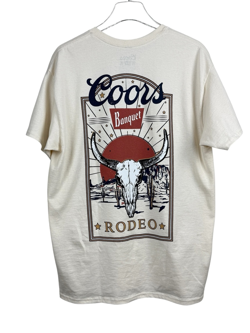 Coors Banquet Beer Western Rodeo T-Shirt Men's Size L NWOT